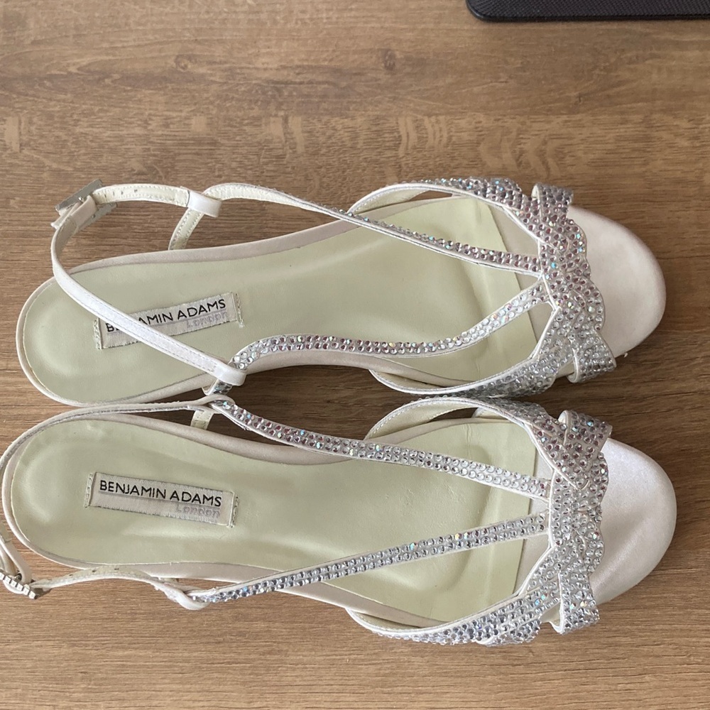 Women's Silver Strappy Sandals